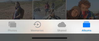 The apple tab bar highlighting button status with colour alone